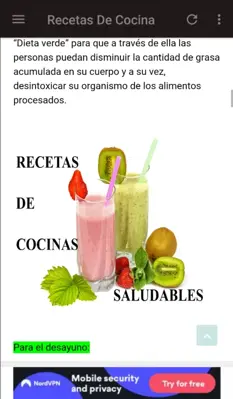 Healthy Kitchen Recipes android App screenshot 1